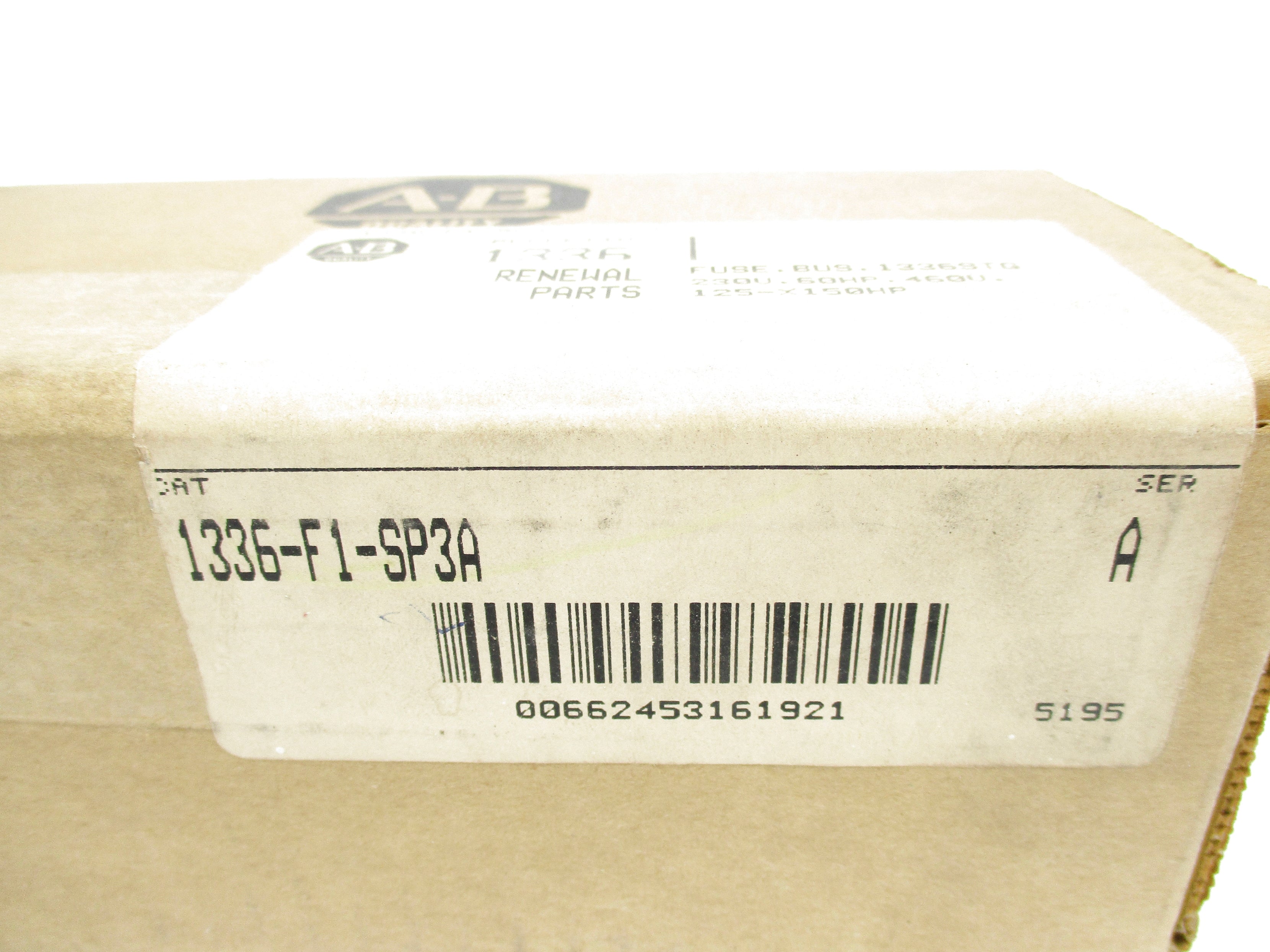 ALLEN BRADLEY 1336-F1-SP3A SER. A (BR/WH) NSFS