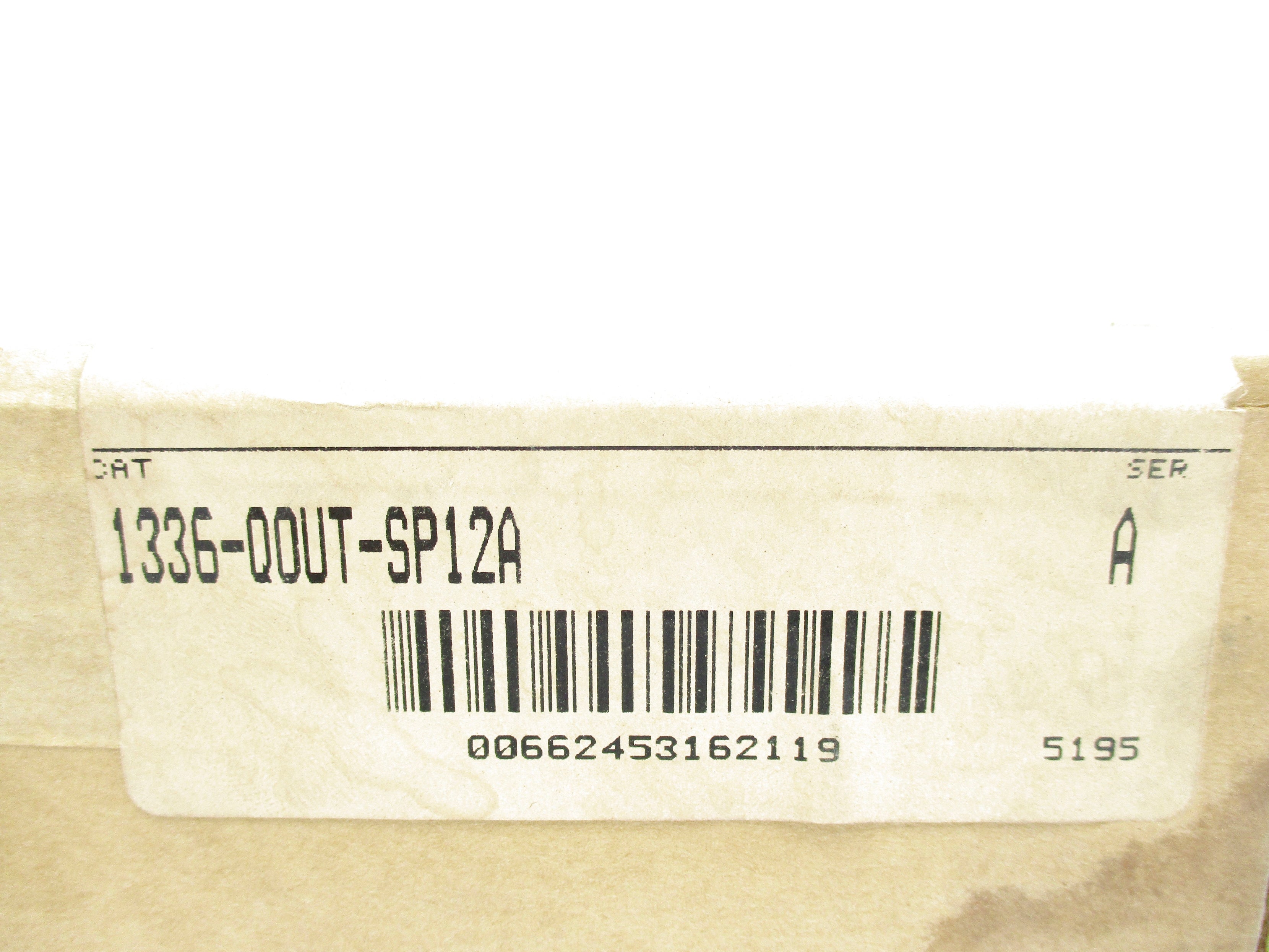 ALLEN BRADLEY 1336-QOUT-SP12A SER. A (BR/WH) NSFS