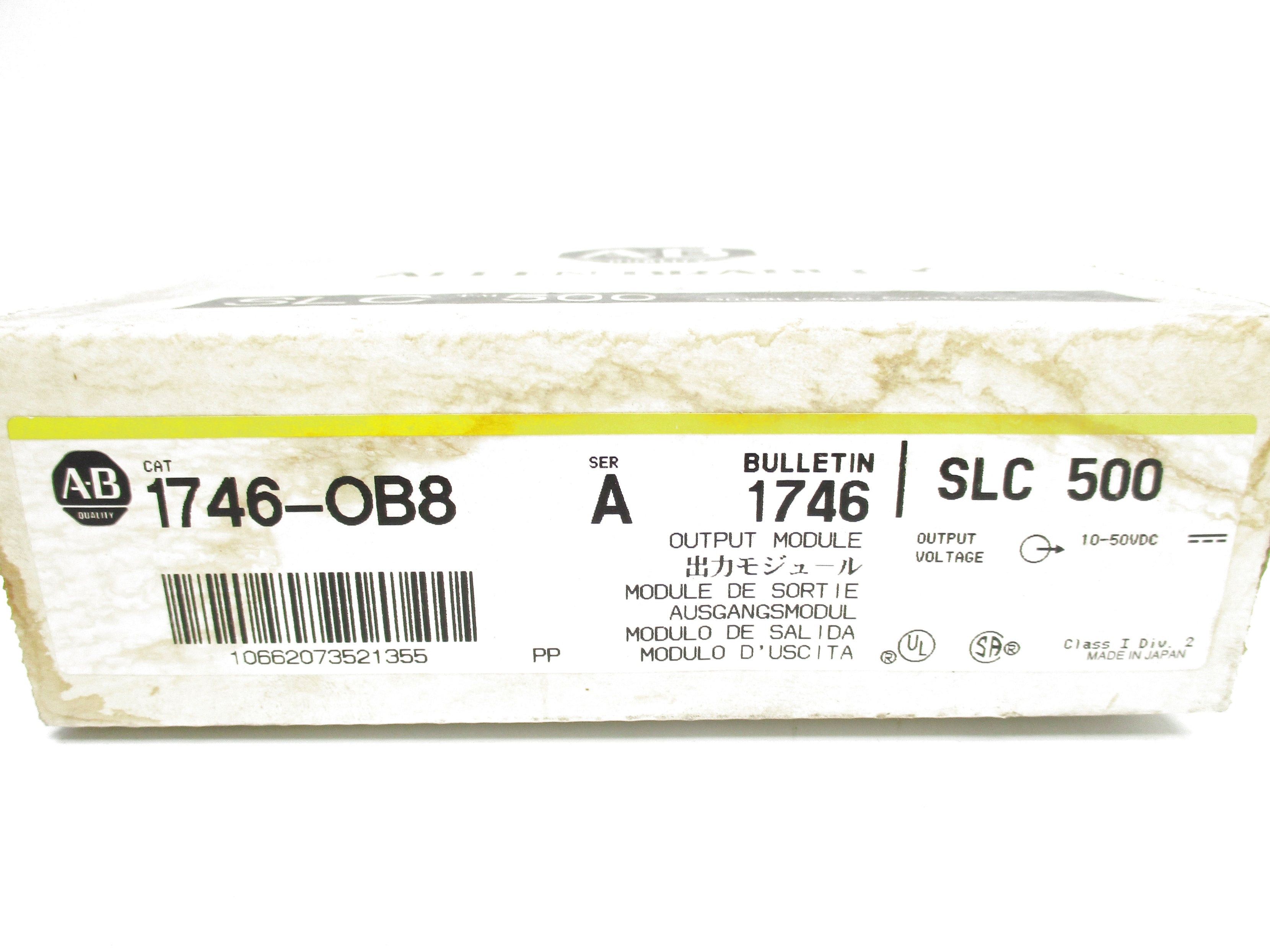 ALLEN BRADLEY 1746-OB8 SER. A 10-50VDC (WH) NSMP
