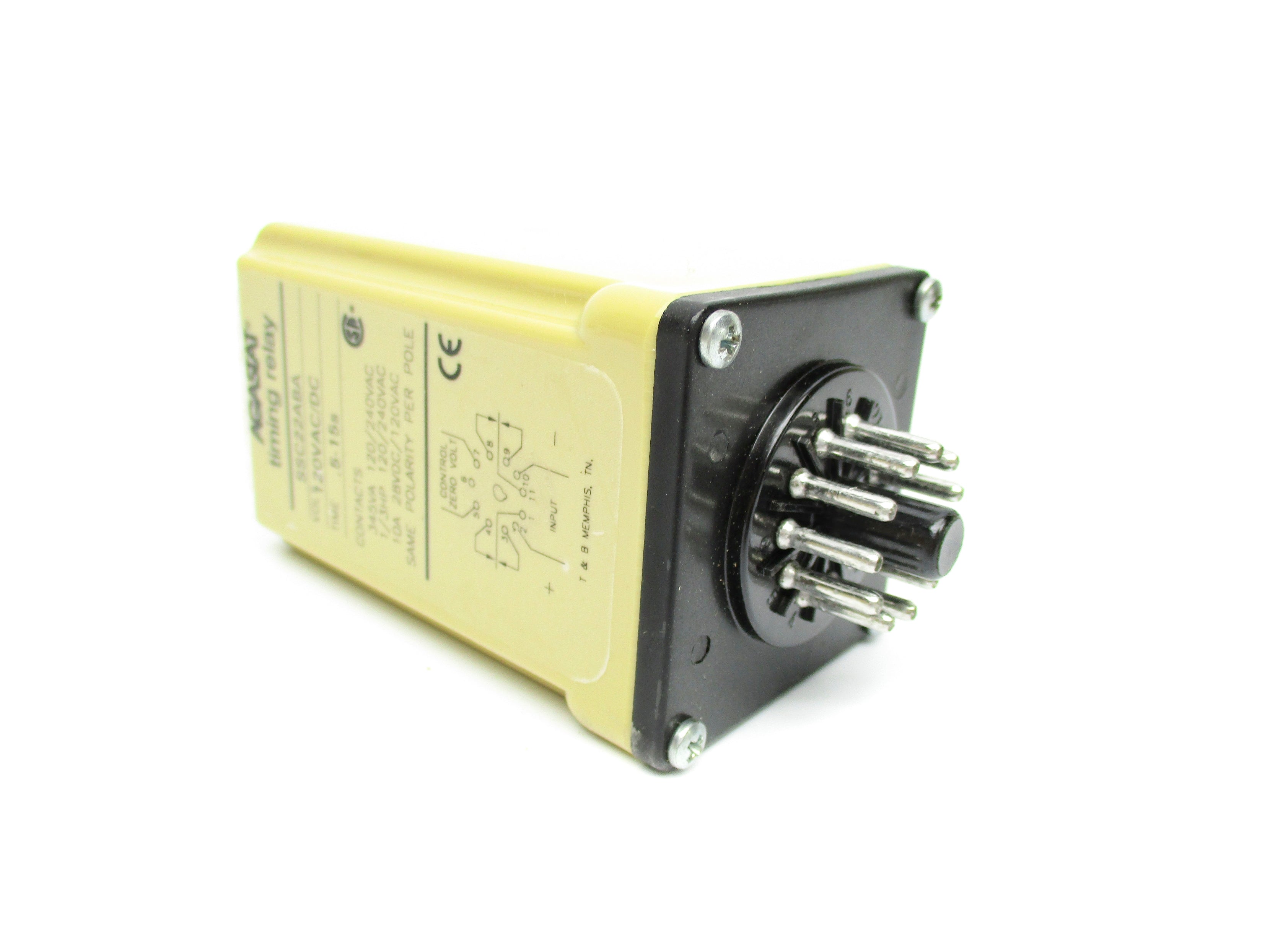 AGASTAT SSC22ABA .5-15S 10A 120VAC/DC NSMP