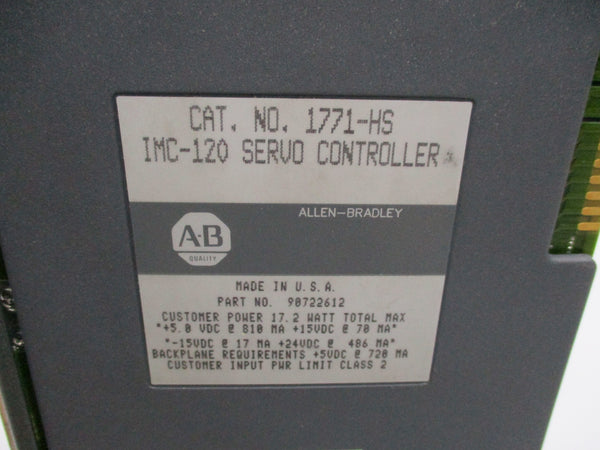 ALLEN BRADLEY 1771-HS SER. B F/W 1.02 UNMP
