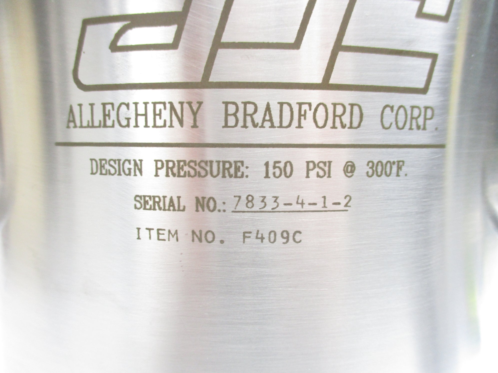 ALLEGHENY BRADFORD F409C 150PSI NSNP