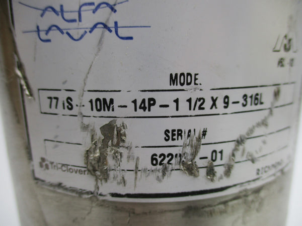 ALFA LAVAL 771S-10M-14P-1-1/2X9-316L UNMP