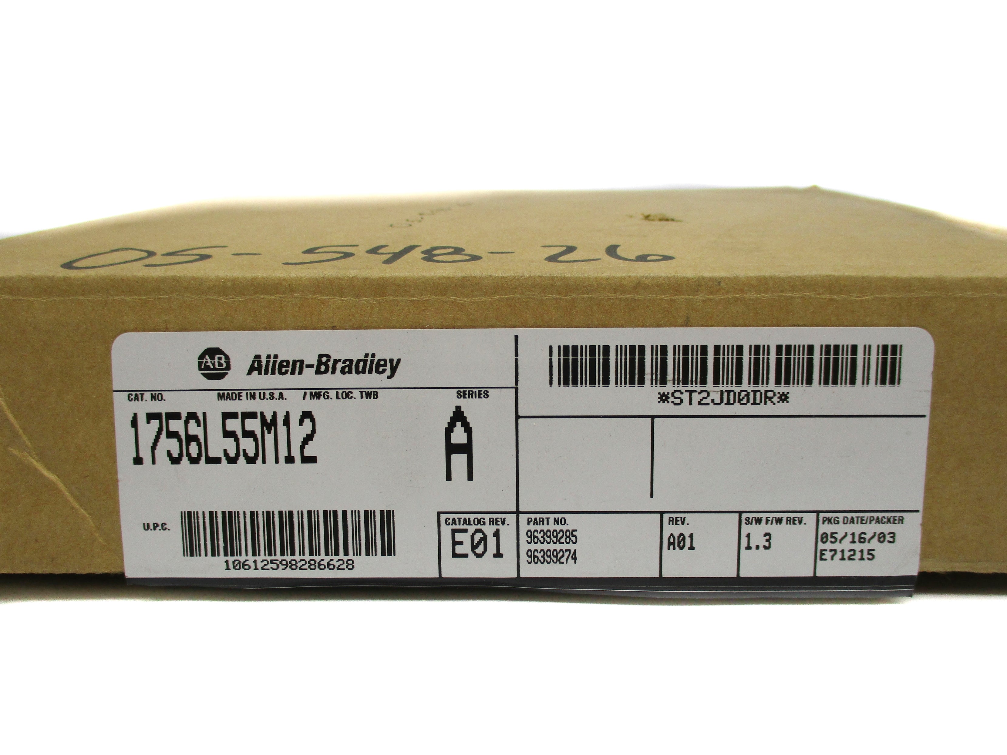 ALLEN BRADLEY 1756-L55M12 SER. A F/W 1.3 NSMP