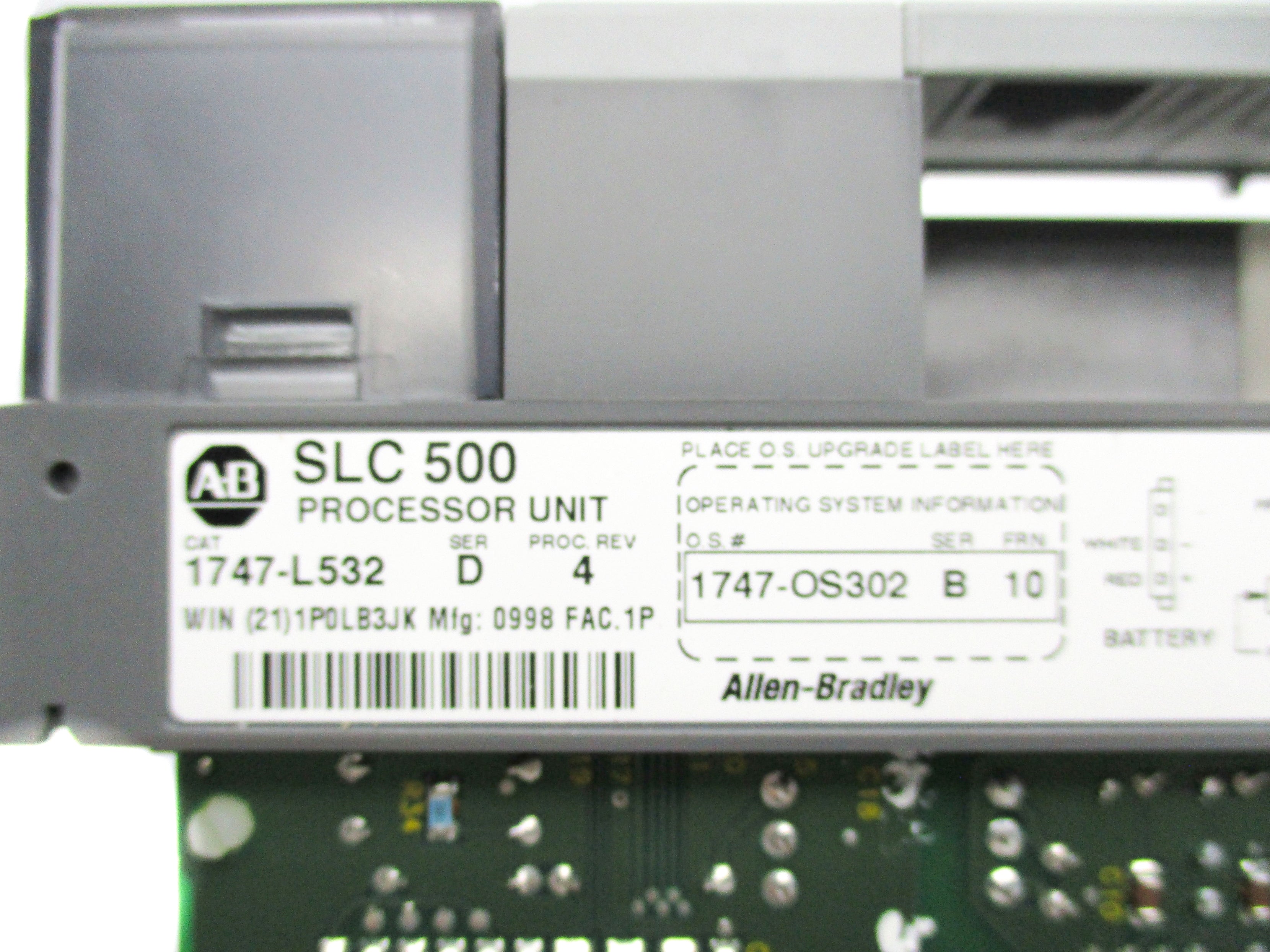 ALLEN BRADLEY 1747-L532 SER. D F/W 10 24VDC NSNP