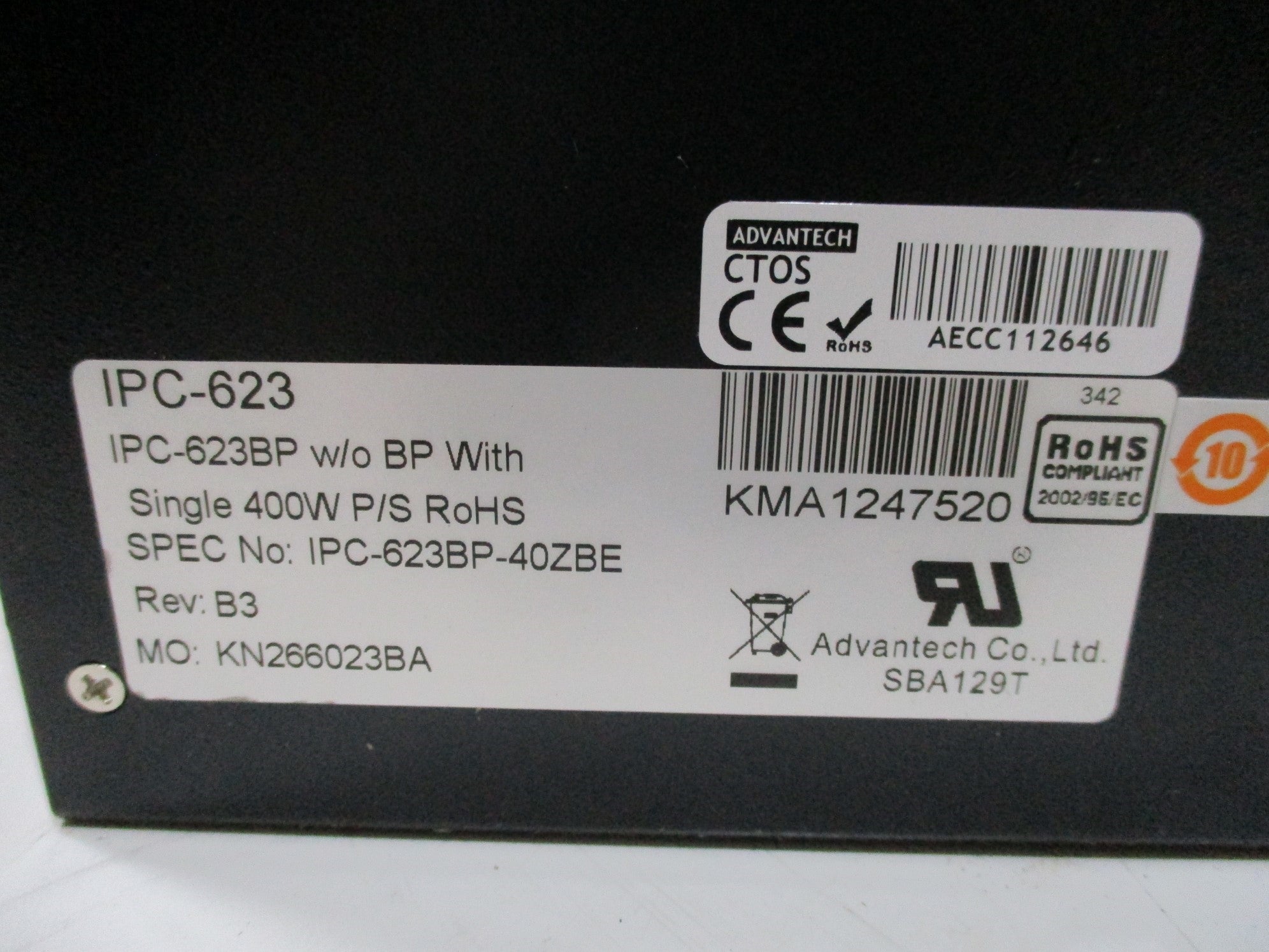 ADVANTECH IPC-623BP-40ZBE NSMP