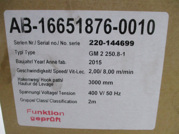 ABUS AB-16651876-0010 GM 2 250.8-1 NSMP