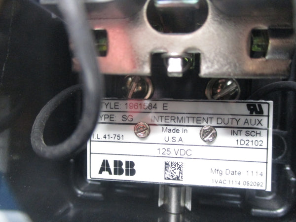 ABB SG1961584E 125VDC NSNP