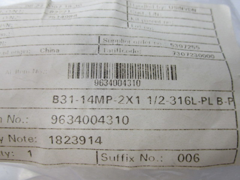 ALFA LAVAL B31-14MP-2X1-1/2-316L-PLB-P NSMP