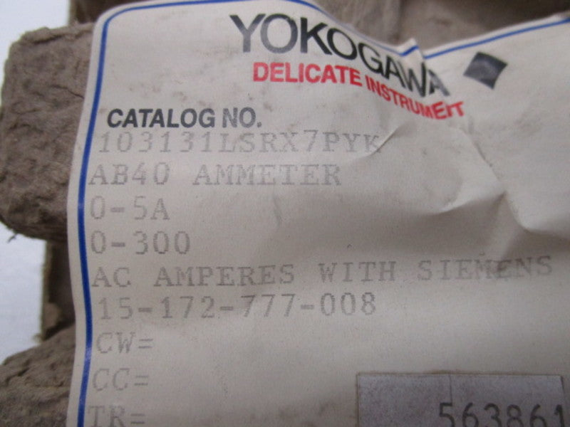 YOKOGAWA 103131LSRX7PYK 0-300 NSMP