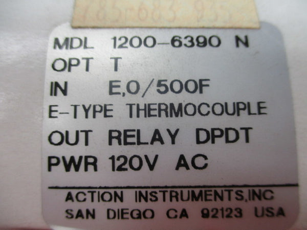 ACTION INSTRUMENT 1200-6390-N 120VAC NSMP