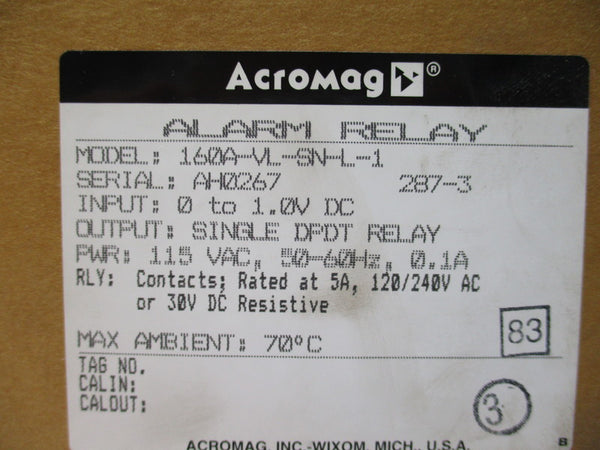 ACROMAG 160A-VL-SN-L-1 NSMP