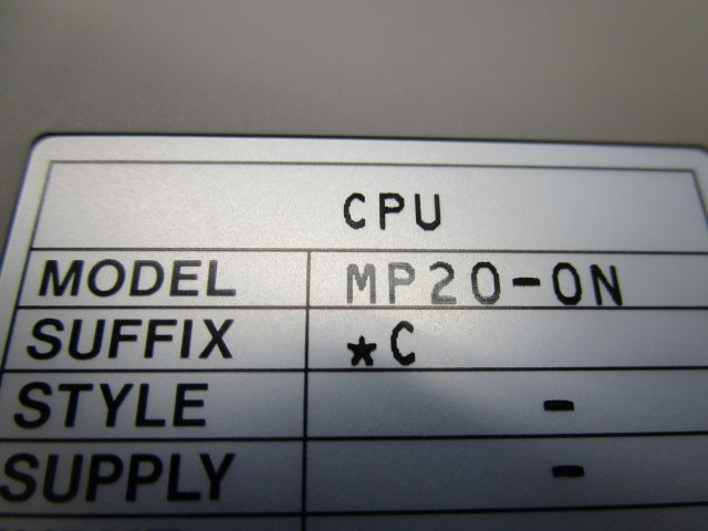 YOKOGAWA MP20-0N NSNP