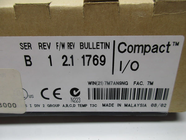 ALLEN BRADLEY 1769-OB16 SER. B F/W 2.1 NSMP