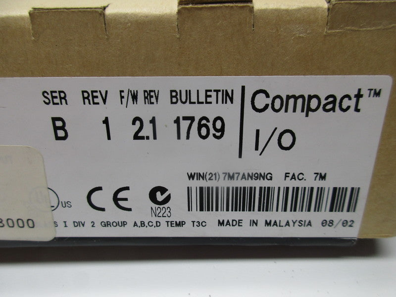 ALLEN BRADLEY 1769-OB16 SER. B F/W 2.1 NSMP