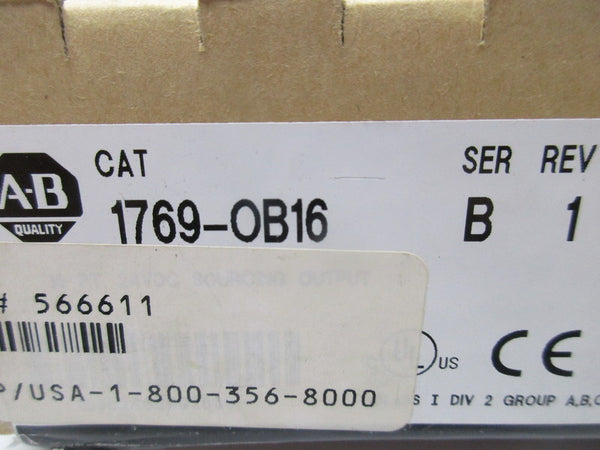 ALLEN BRADLEY 1769-OB16 SER. B F/W 2.1 NSMP