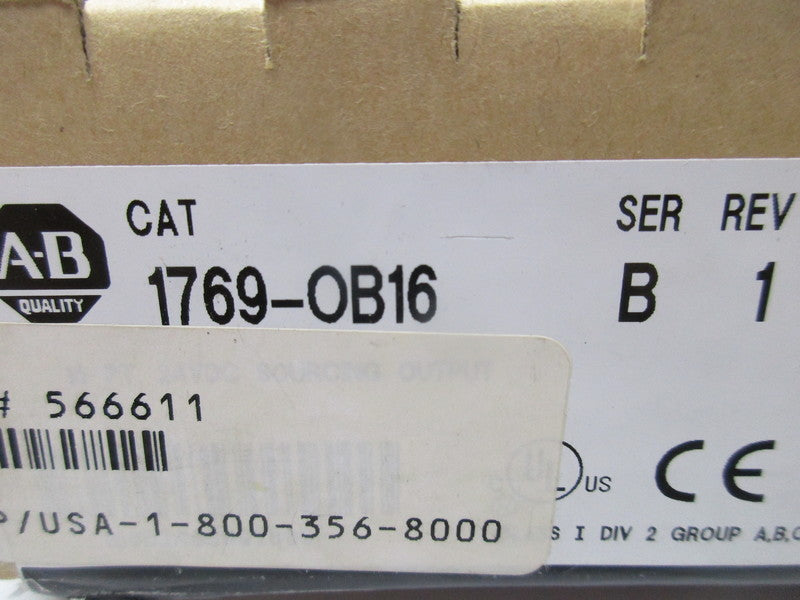 ALLEN BRADLEY 1769-OB16 SER. B F/W 2.1 NSMP