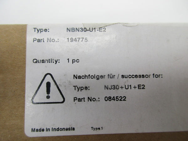 PEPPERL + FUCHS NBN30-U1-E2 NSMP