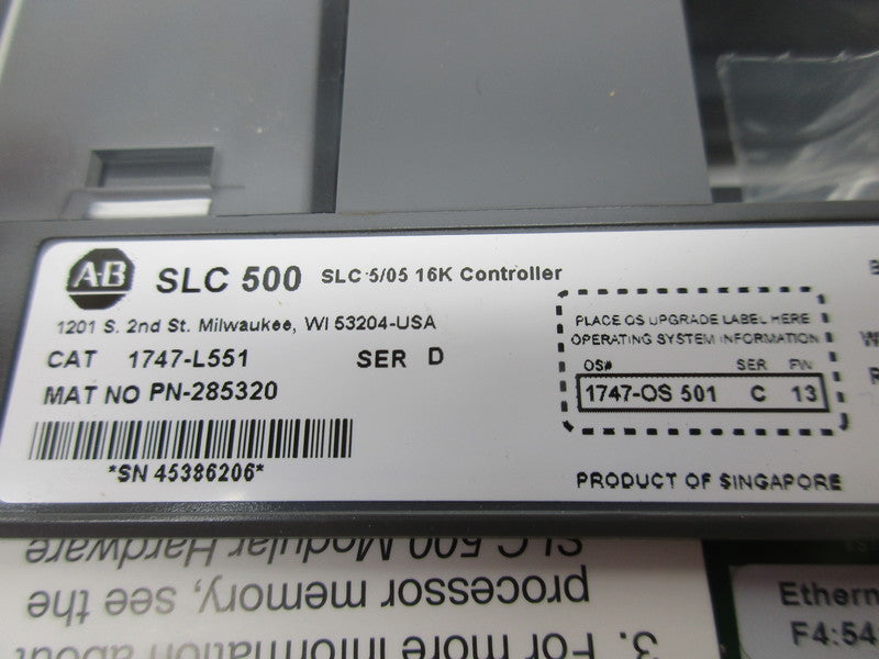 ALLEN BRADLEY 1747-L551 SER. D F/W 13 (NO KEY) NSMP
