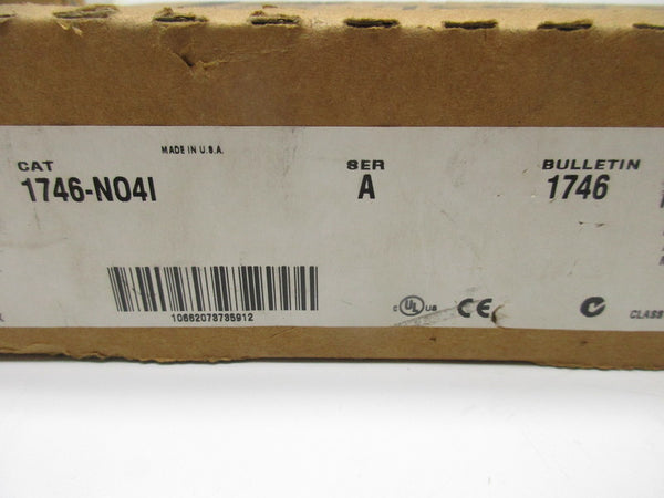 ALLEN BRADLEY 1746-NO4I SER. A 24VDC NSMP