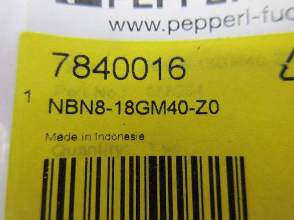 PEPPERL+FUCHS NBN8-18GM40-Z0 NSMP