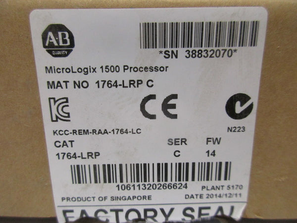 ALLEN BRADLEY 1764-LRP SER. C F/W 14 NSMP