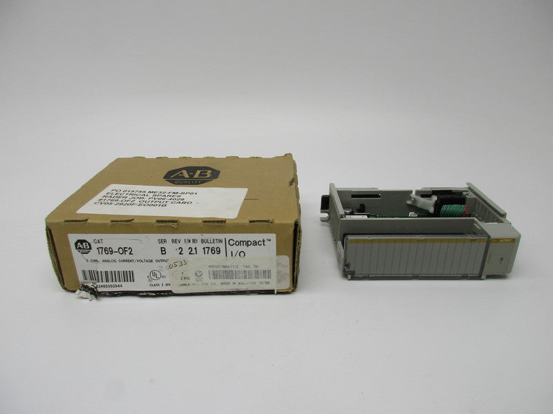 ALLEN BRADLEY 1769-OF2 COMPACTLOGIX SER. B F/W 2.1 NSMP