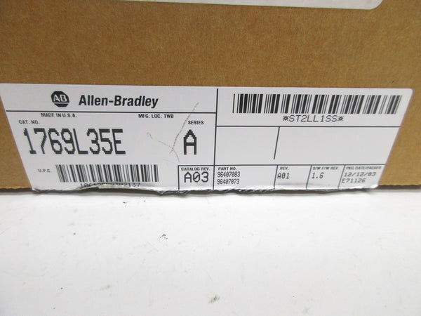 ALLEN BRADLEY 1769-L35E SER. A F/W 1.6  NSMP