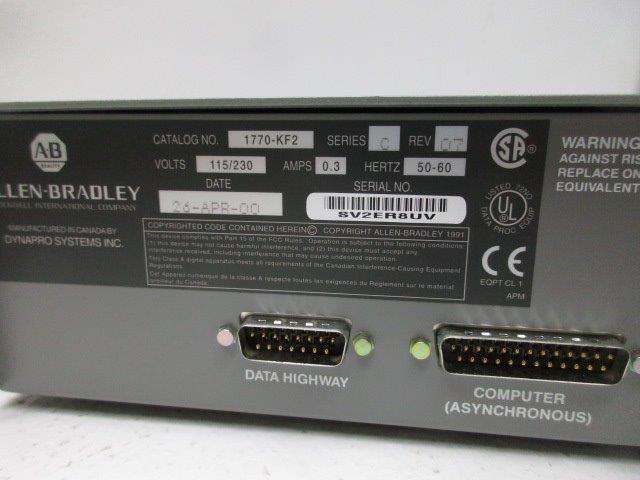 ALLEN BRADLEY 1770-KF2 SER. C 115/230V 0.3A NSMP