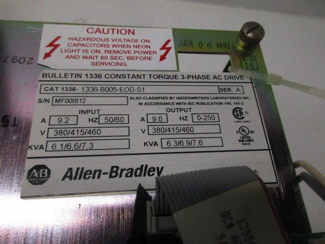 ALLEN BRADLEY 1336-B005-E0D-S1 SER.A REMAN