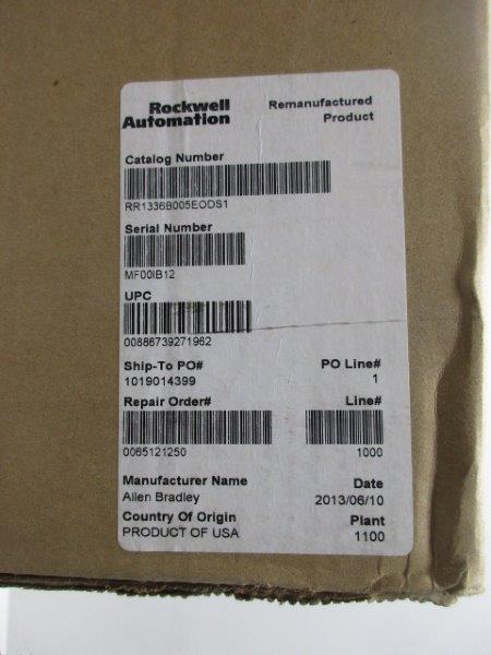ALLEN BRADLEY 1336-B005-E0D-S1 SER.A REMAN