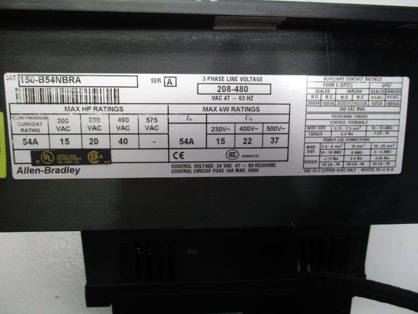ALLEN BRADLEY 150-B54NBRA SER.A REMAN