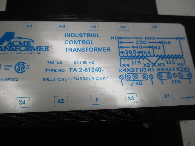 ACME TRANSFORMER TA2-81240 NSMP