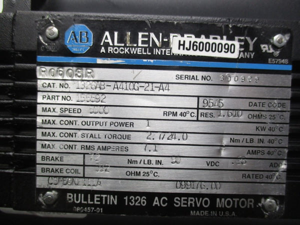 ALLEN BRADLEY 1326AB-A410G-21-A4 NSNP