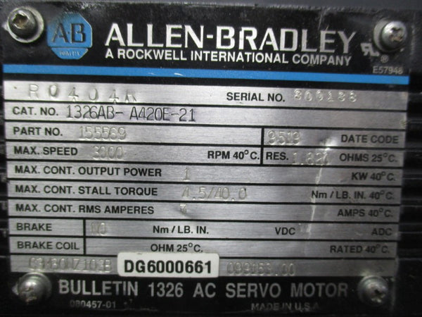 ALLEN BRADLEY 1326AB-A420E-21 NSNP