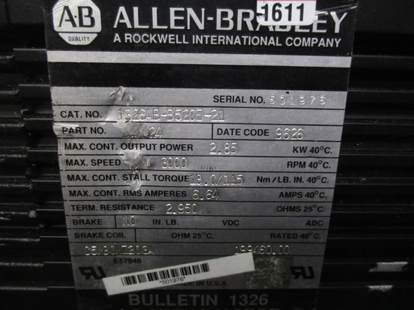 ALLEN BRADLEY 1326AB-B520E-21 (AS PICTURED) NSNP