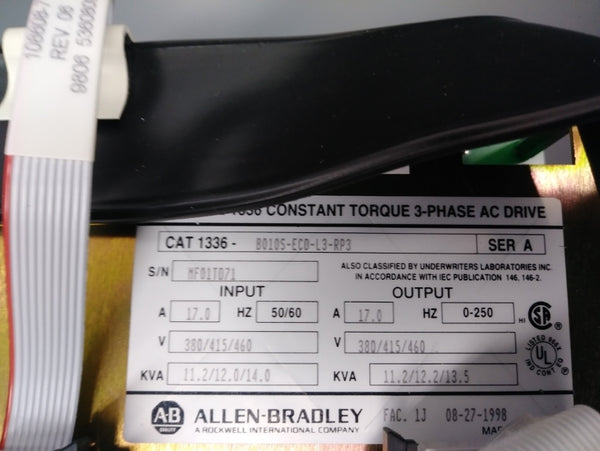 ALLEN BRADLEY 1336-B010S-ECD-L3-RP3 SER.A NSMP