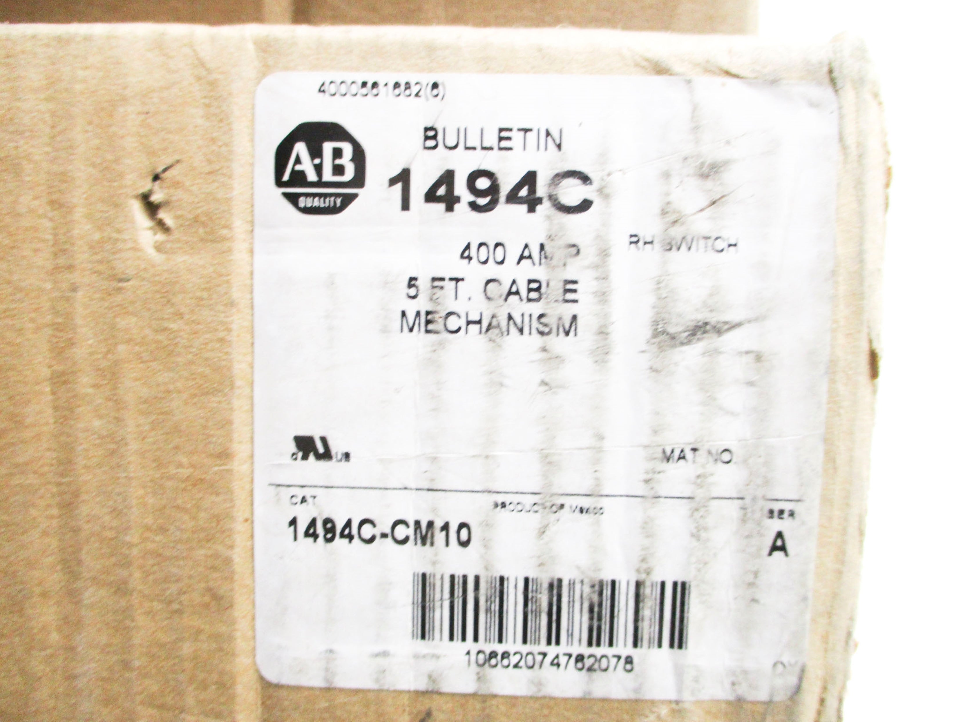 ALLEN BRADLEY 1494C-CM10 SER.A NSMP