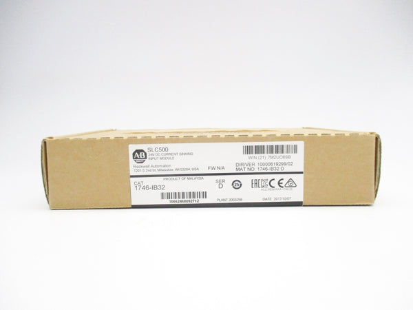 ALLEN BRADLEY 1746-IB32 SER. D DATE: 2017 NSFS