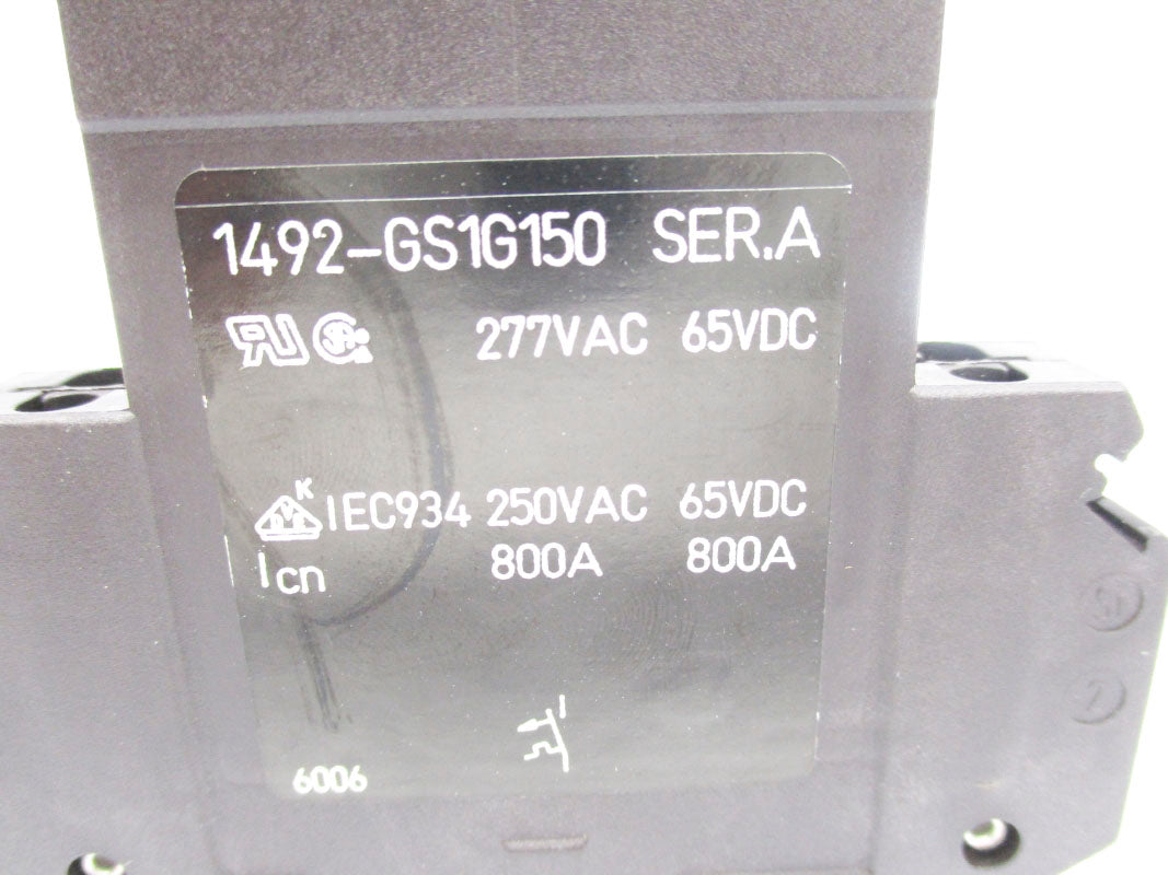 ALLEN BRADLEY 1492-GS1G150 SER. A 277VAC 15A NSNP