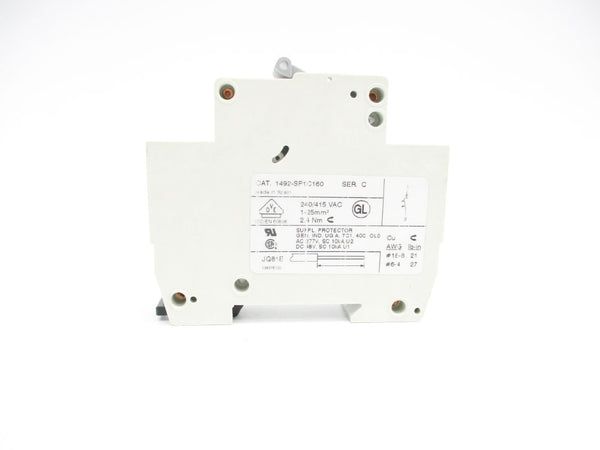 ALLEN BRADLEY 1492-SP1C160 SER. C 240/415VAC 16A (PKG OF 2) NSMP