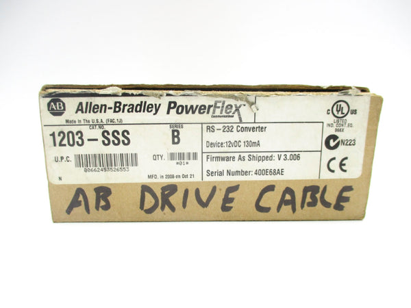 ALLEN BRADLEY 1203-SSS SER. B F/W V3.005 (BR/WH) NSMP