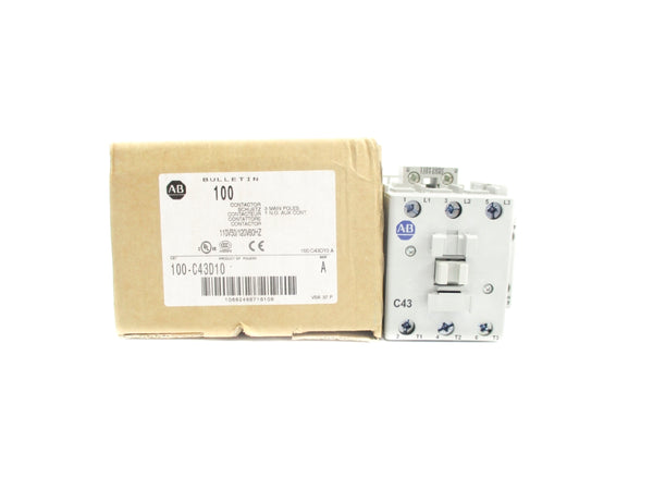 ALLEN BRADLEY 100-C43D10 SER. A 110/120V (BR/WH) NSMP