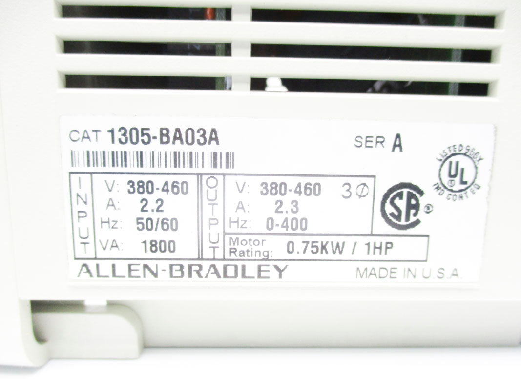 ALLEN BRADLEY 1305-BA03A SER. A 380-460V 2.2A UNMP