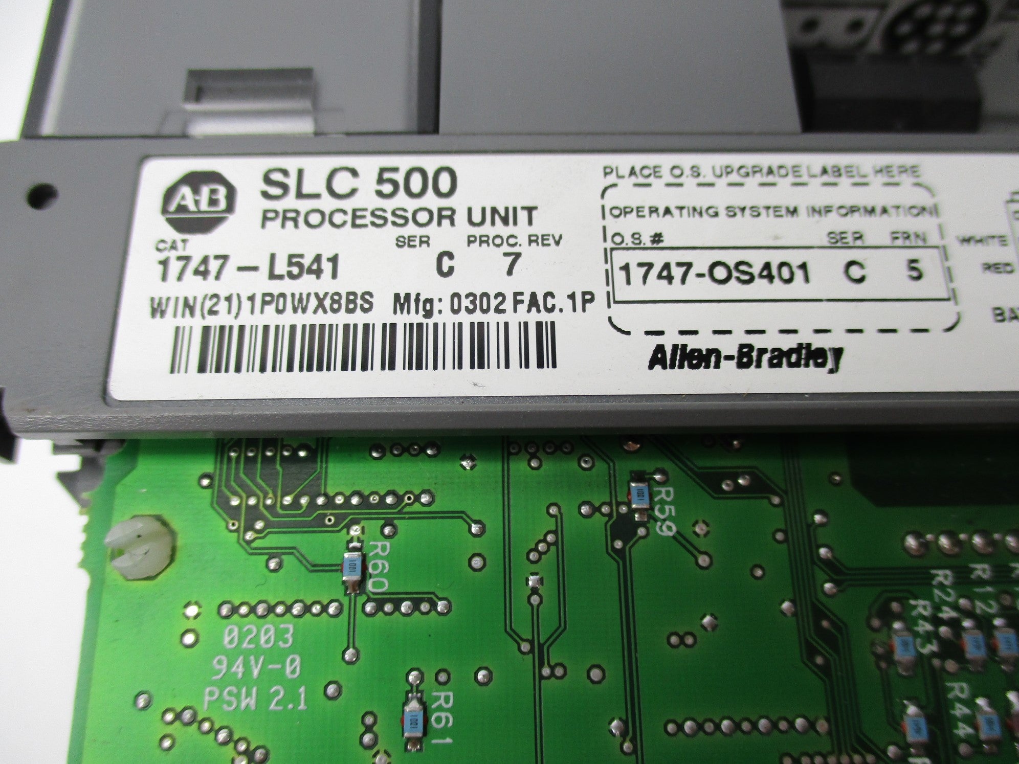 ALLEN BRADLEY 1747-L541 SER. C F/W 5 NSNP