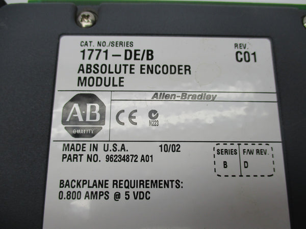 ALLEN BRADLEY 1771-DE SER. B NSNP