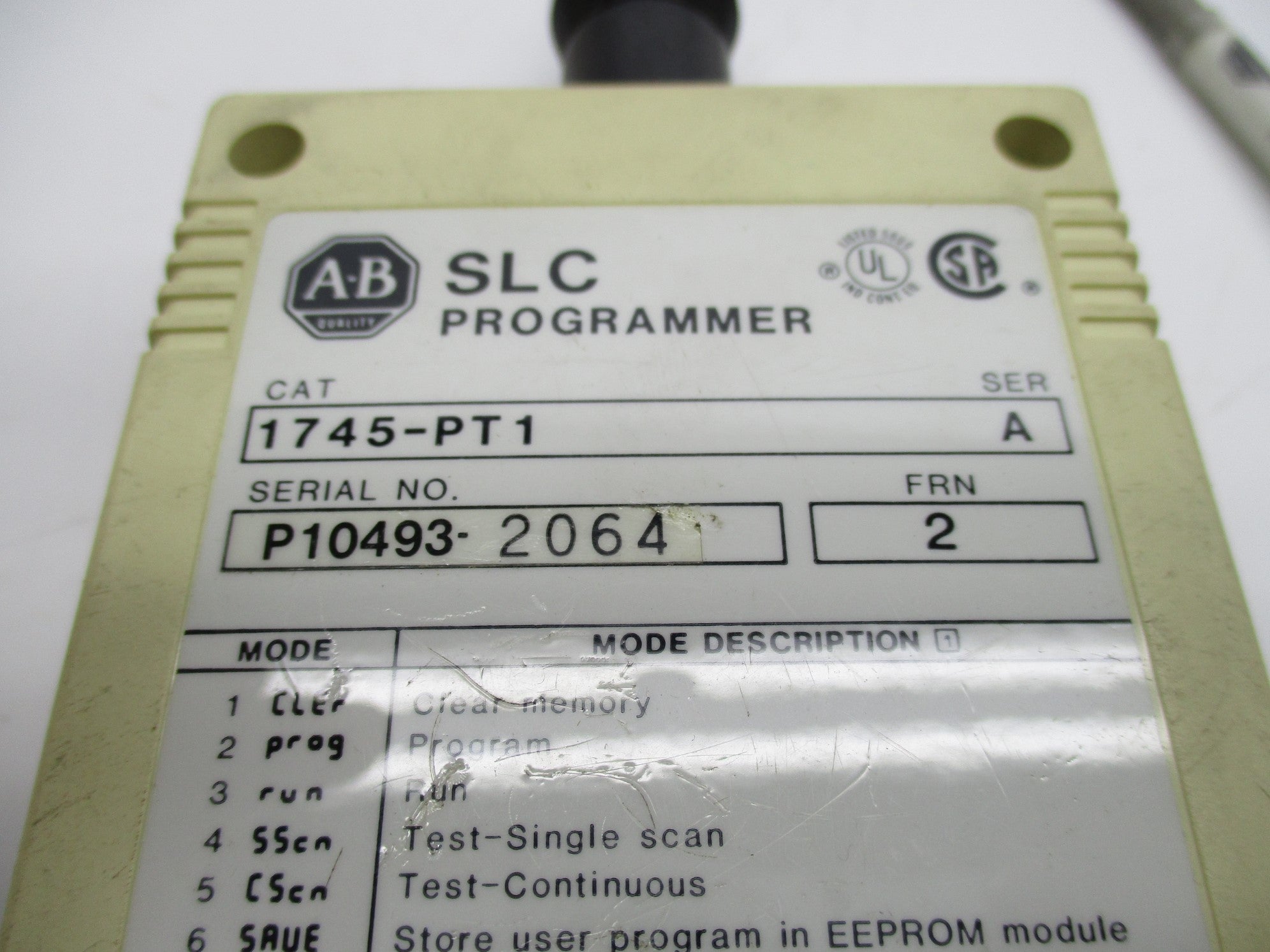 ALLEN BRADLEY 1745-PT1 SER. A F/W 2 NSNP
