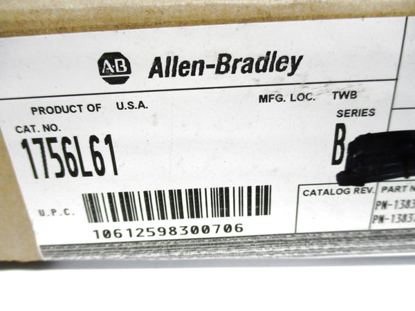 ALLEN BRADLEY 1756-L61 SER. B F/W 1.9 DATE: 2009 NSFS