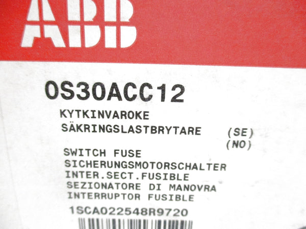 ABB OS30ACC12 1SCA022548R9720 NSMP
