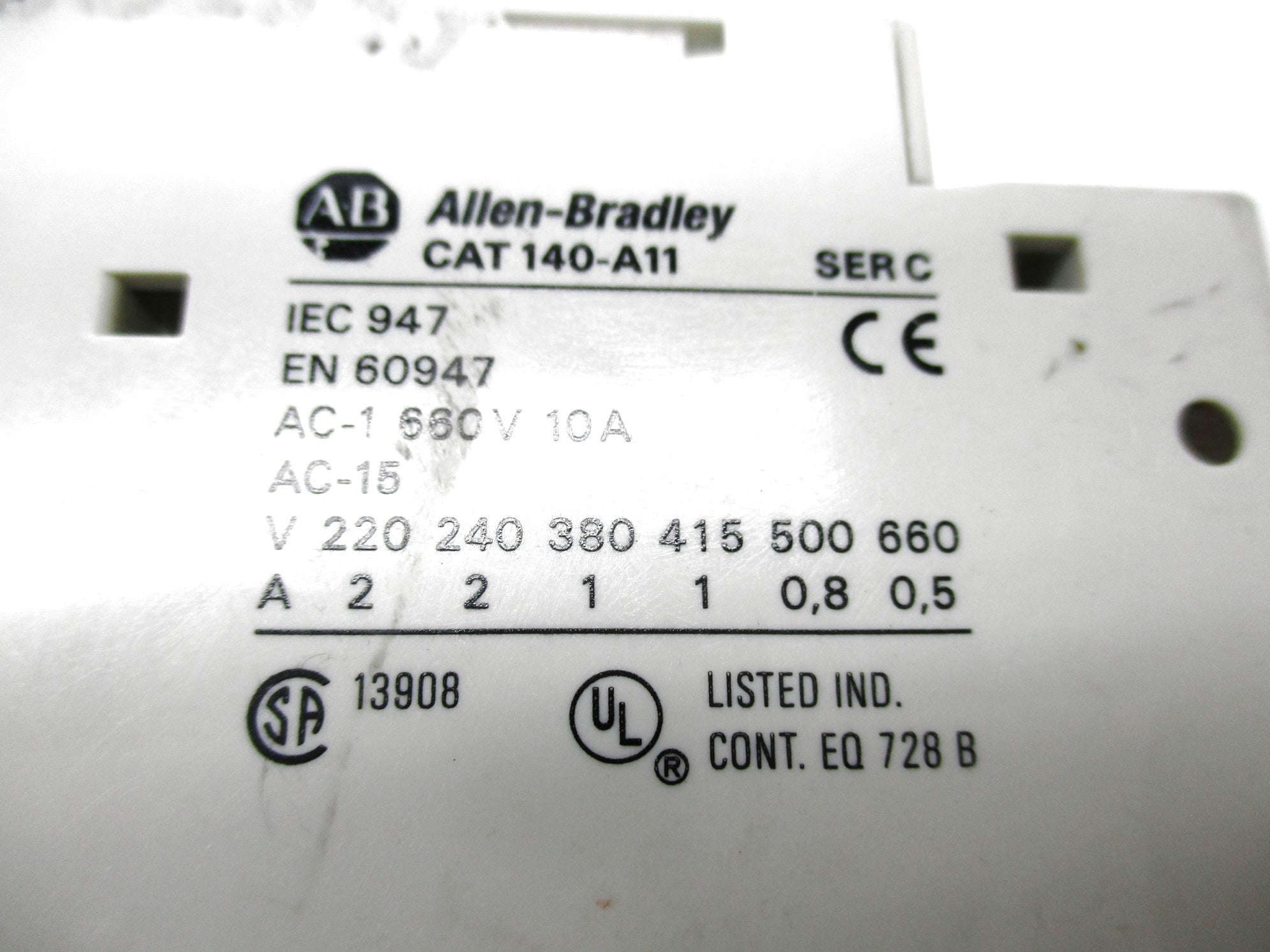 ALLEN BRADLEY 140-A11 SER. C 600VAC 10A NSNP